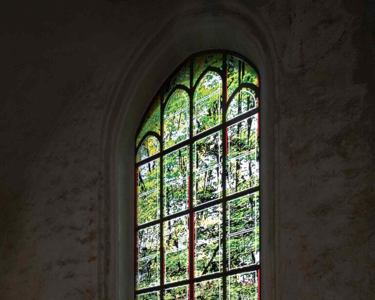 Grünes Kirchenfenster