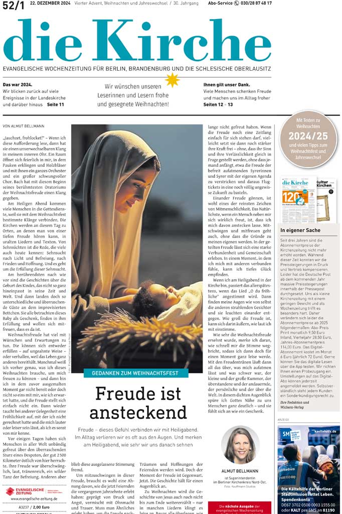 Titelseite einer Zeitung