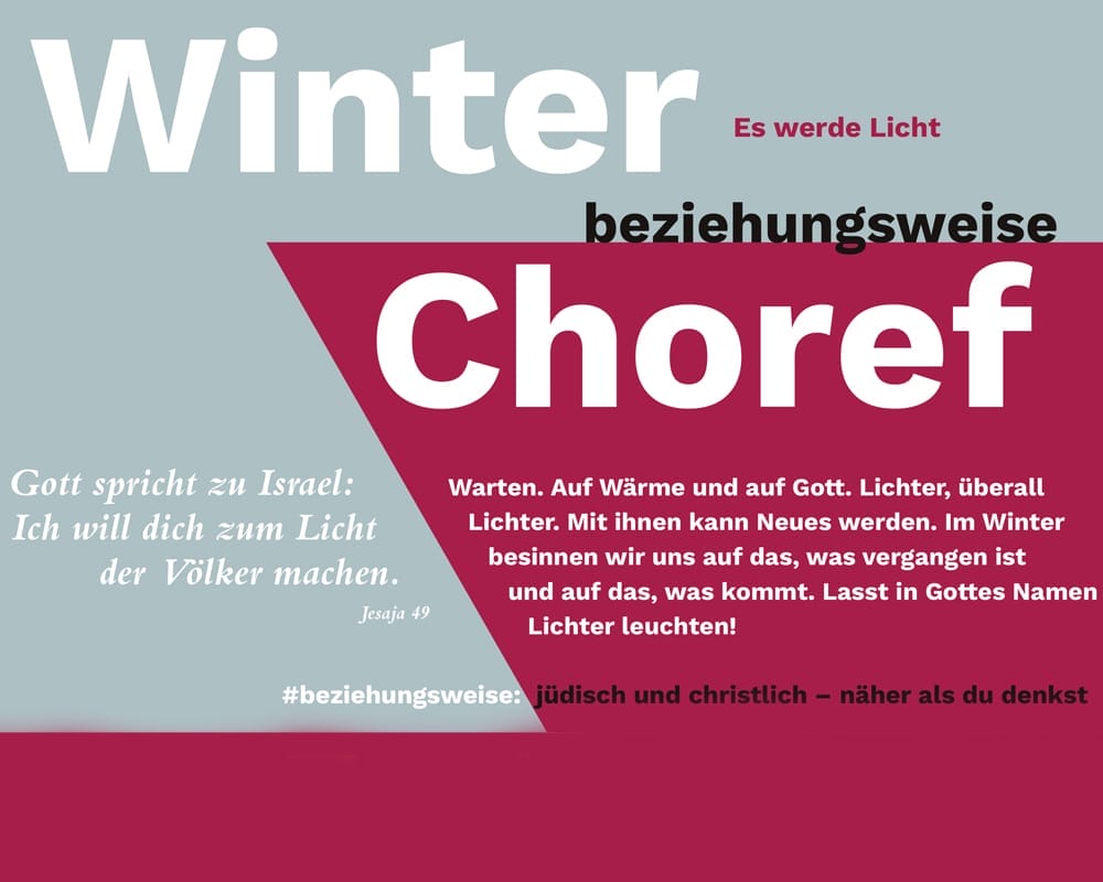 Plakat in Rot und Grau