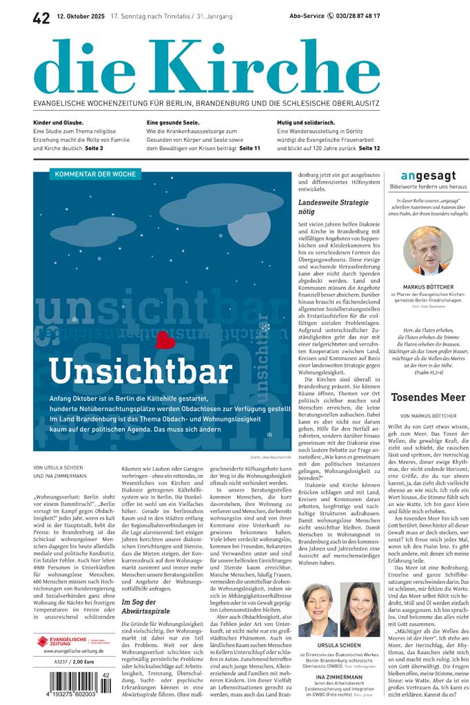 Zeitungsseite mit einer Grafik