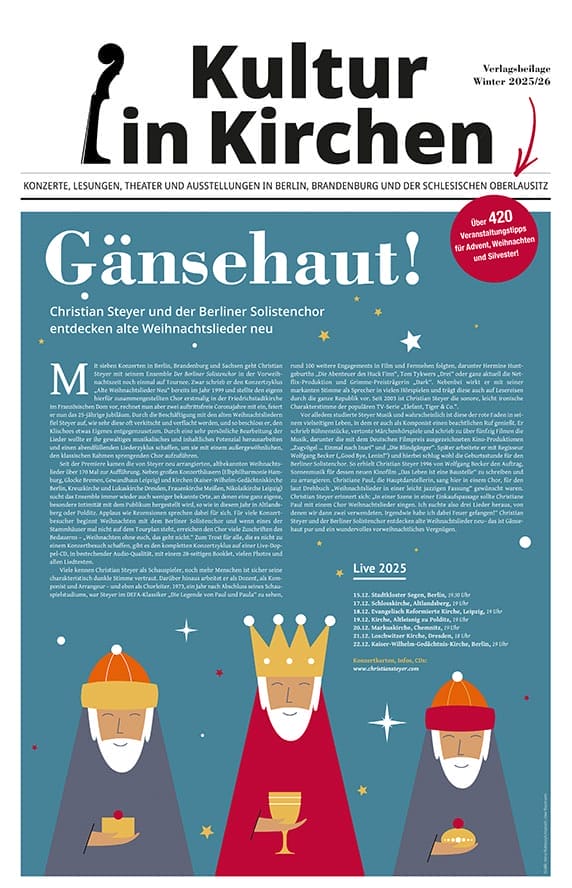 Titelblatt Kultur in Kirchen Winter 25/26
